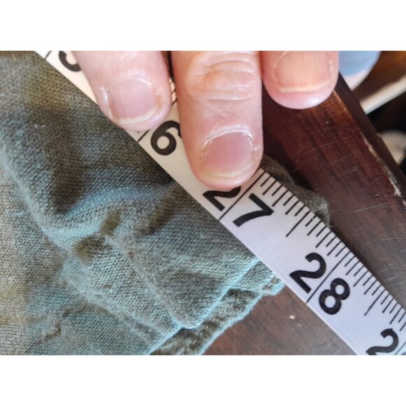 Womens Wide Leg Linen Blend Pull On Drawstring Pants Pockets Size Large Olive - Picture 7 of 9